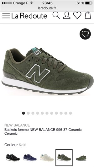 basket new balance femme paris